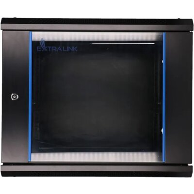 Szafa RACK EXTRALINK 19" 9U EX.7249 600 x 450 mm, Wisząca Czarny