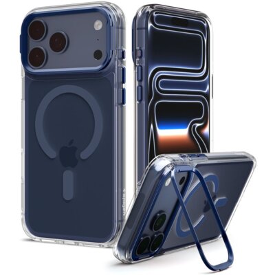 Etui SPIGEN Ultra Hybrid Optik S MagSafe do Apple iPhone 17 Pro/18 Pro Przezroczysto-niebieski