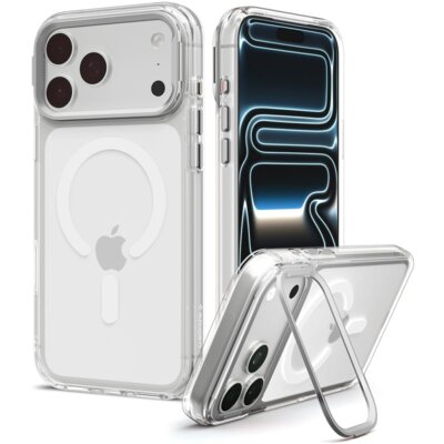Etui SPIGEN Ultra Hybrid S MagSafe do Apple iPhone 17 Pro Max/18 Pro Max Przezroczysto-srebrny