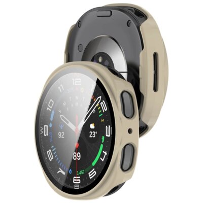 Etui BIZON Watch Adamo do Samsung Galaxy Watch 8/9 40 mm Beżowy
