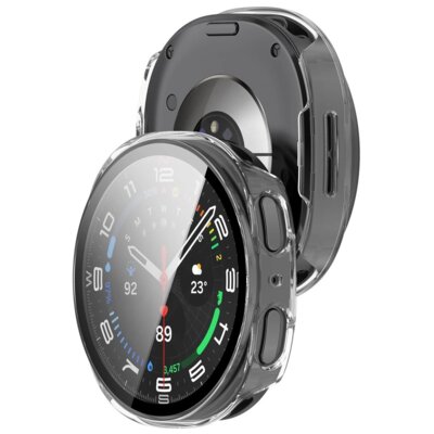 Etui BIZON Watch Adamo do Samsung Galaxy Watch 8/9 40 mm Przezroczysty