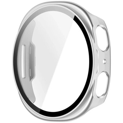 Etui BIZON Adamo do Samsung Galaxy Watch 9/8 44 mm Srebrny