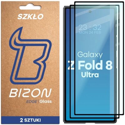 Szkło hartowane BIZON Glass Edge Duo do Samsung Galaxy Z Fold 8 Ultra (2 szt.)