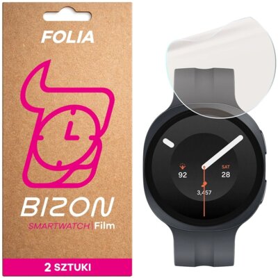 Folia ochronna BIZON Watch Film Matte Duo do Samsung Galaxy Watch 9 (44 mm) (2 szt.)