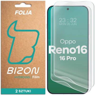 Folia hydrożelowa BIZON Film Hydrogel Front Duo do Oppo Reno 16/Reno 16 Pro 5G (2 szt.)
