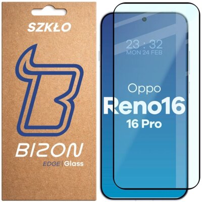 Szkło hartowane BIZON Glass Edge do Oppo Reno 16/16 Pro 5G