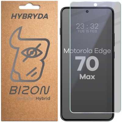 Szkło prywatyzujące BIZON Hybrid Shadow do Motorola Edge 70 Max