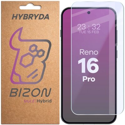 Szkło hybrydowe BIZON Hybrid Mule do OPPO Reno 16 Pro 5G