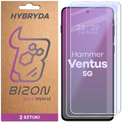 Szkło hybrydowe BIZON Hybrid Mule Duo do Hammer Ventus 5G (2 szt.)