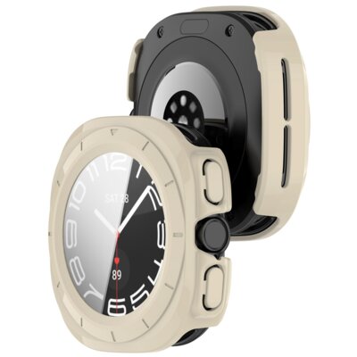 Etui BIZON Watch Adamo do Samsung Galaxy Watch Ultra (2024/2025) 47 mm Beżowy