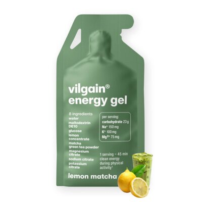 Żel energetyczny VILGAIN Cytryna Matcha (40 g)