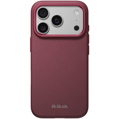 Etui PITAKA Summa Case MagSafe do Apple iPhone 17 Pro/18 Pro Burgundowy