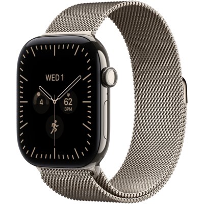 Apple Watch 12 GPS + Cellular 42mm koperta z tytanu (naturalny) + bransoleta mediolańska (naturalny)