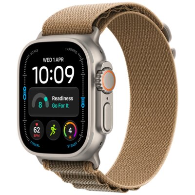Apple Watch Ultra 4 GPS + Cellular 49mm koperta tytanowa (naturalny) + pasek Alpine rozmiar L (pustynia)