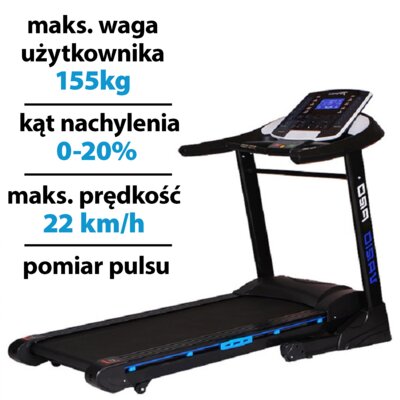 Bieżnia elektryczna HERTZ FITNESS Vario Pro 2237W 22km/h