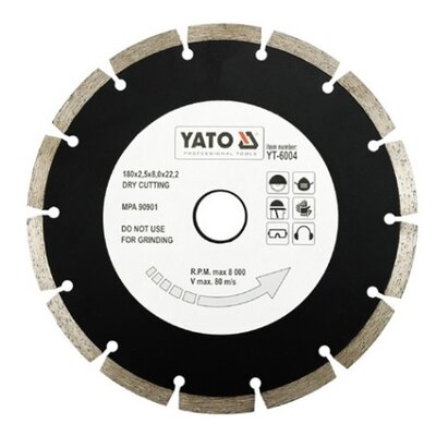 Tarcza do cięcia YATO YT-6004 180 mm