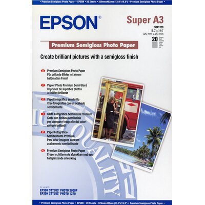 Papier fotograficzny EPSON Premium Semigloss A3+ 20 arkuszy