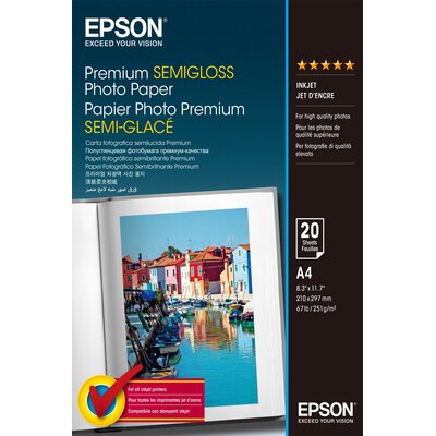 Papier fotograficzny EPSON Premium Semigloss A4 20 arkuszy