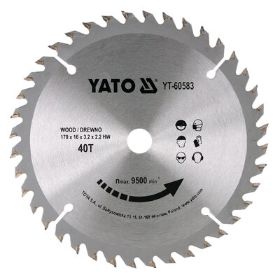 Tarcza do cięcia YATO YT-60583 170 mm