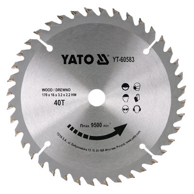 Zdjęcia - Tarcza Yato  do cięcia  YT-60583 170 mm 