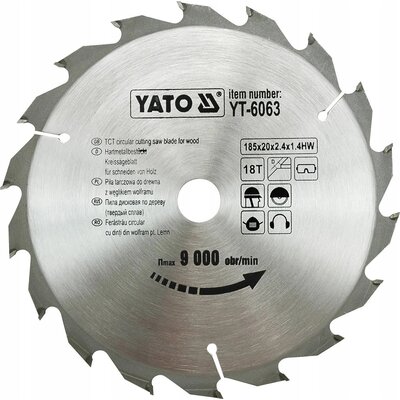 Tarcza do cięcia YATO YT-6063 185 mm