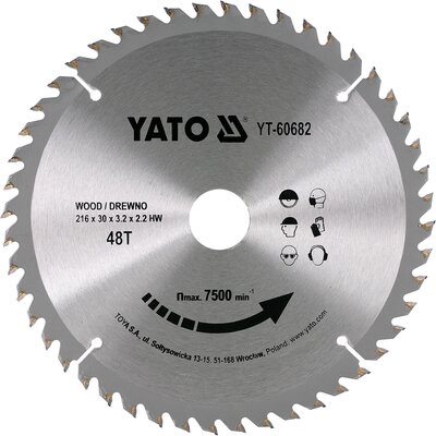 Tarcza do cięcia YATO YT-60682 216 mm
