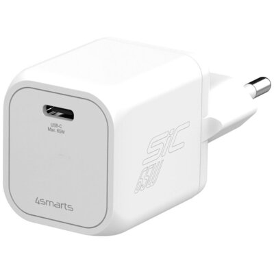 Ładowarka sieciowa 4SMARTS PDPlug SiC 65W Biały ładowarka do telefonu USB-C
