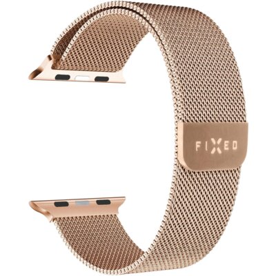 Pasek FIXED Mesh Strap do Apple Watch do koperty 38/40/41/42mm Różowe złoto