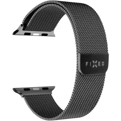 Pasek FIXED Mesh Strap do Apple Watch do koperty 42/44/45/46/49mm Czarny