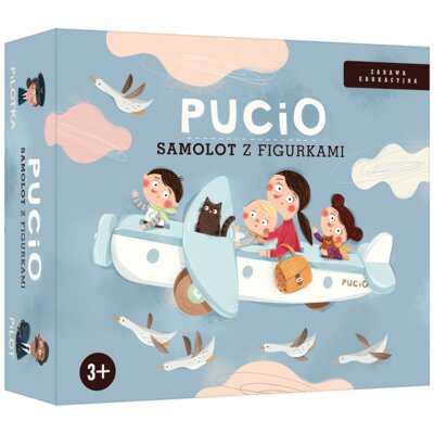 Zabawka edukacyjna NASZA KSIĘGARNIA Pucio samolot z figurkami