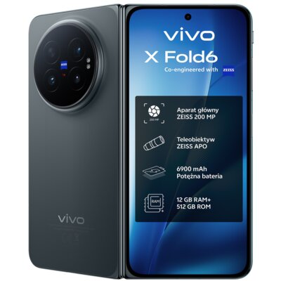 Smartfon VIVO X Fold 6 12/512GB 8.02" 120Hz Czarny