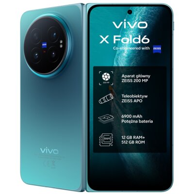 Smartfon VIVO X Fold 6 12/512GB 8.02" 120Hz Niebieski