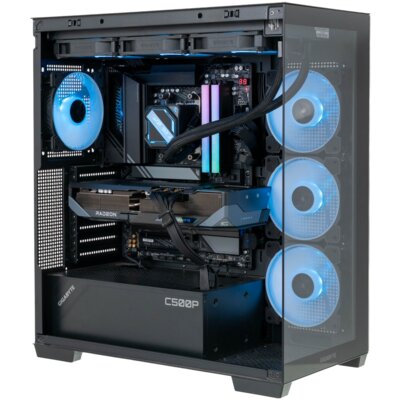 Komputer MAD DOG Powered by Gigabyte C500-A12DR32 R7-9800X3D 32GB RAM 2TB SSD Radeon RX9070XT Wi-Fi