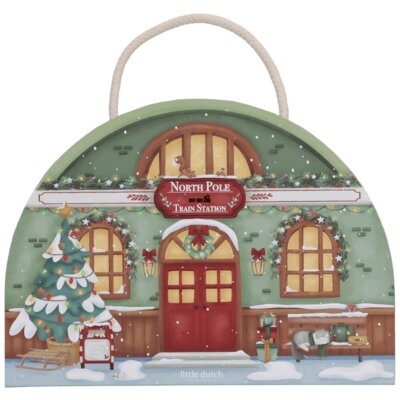 Kolejka kalendarz adwentowy w walizce LITTLE DUTCH LD4880