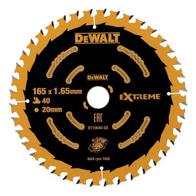 Tarcza do cięcia DEWALT DT10640-QZ 165 mm