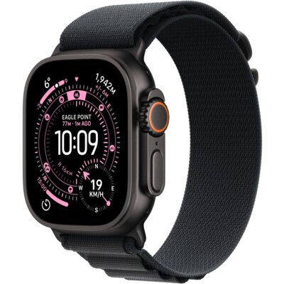 Apple Watch Ultra 3 GPS + Cellular 49mm koperta tytanowa (czarny) + pasek Alpine rozmiar S (czarny)