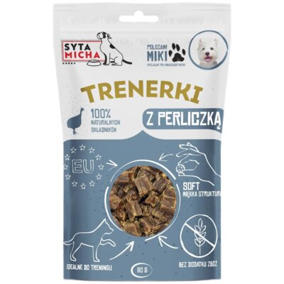 Przysmak dla psa SYTA MICHA Trenerki z perliczką 80 g