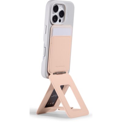 Magnetyczny portfel i stojak na telefon MOFT Movas Tripod MagSafe Brzoskwiniowy