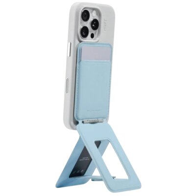 Magnetyczny portfel i stojak na telefon MOFT Movas Tripod MagSafe Niebieski