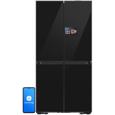 Lodówka SAMSUNG RM90F67CECEO No frost Side by side AI Energy Mode 2.0, AI Home, Kamera AI Vision 185.3cm Grafitowe szkło