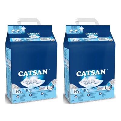 Żwirek dla kota CATSAN Hygiene 2 x 20 L