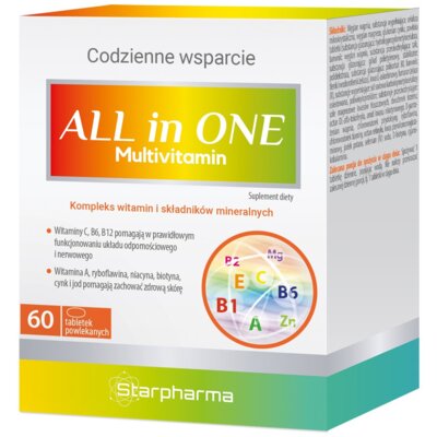 Kompleks witamin i minerałów STARPHARMA Multivitamin ALL in ONE (60 tabletek)