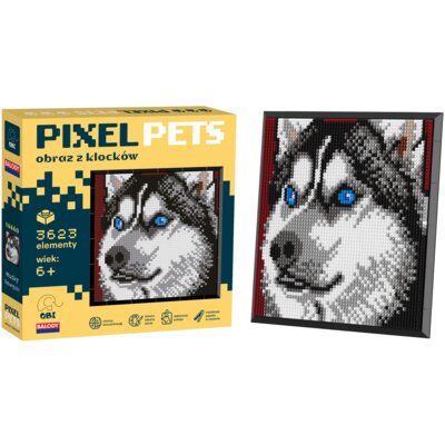 Klocki plastikowe QBI Pixel Pets Husky Syberyjskiego SA15075