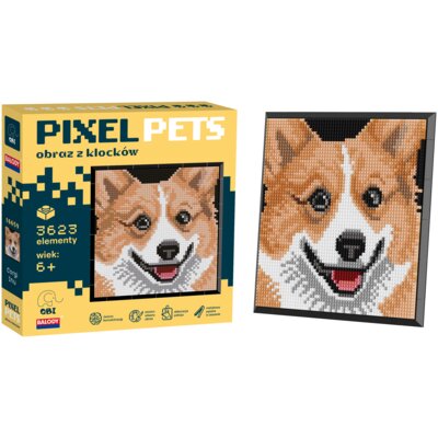 Klocki plastikowe QBI Pixel Pets Corgi SA15076