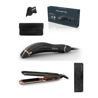 Suszarka ROWENTA Air Motion 2 w 1 CF8C20 Czarny 1300W + Prostownica ROWENTA SF8120F0 Ultimate Experience 210 stopni