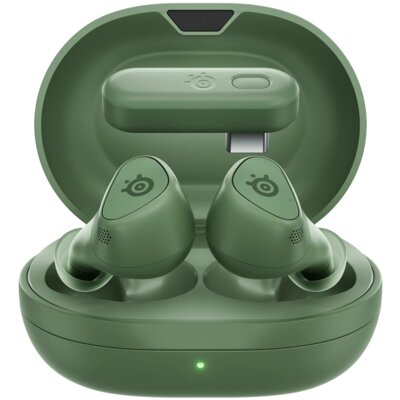 Słuchawki STEELSERIES Arctis GameBuds for PlayStation Bezprzewodowe, Douszne, ANC, Dźwięk przestrzenny Zielony