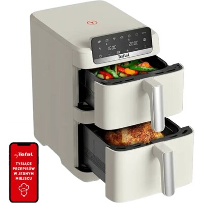 Air Fryer Frytkownica beztłuszczowa TEFAL Easy Fry Crispy Stack EY752AE0 10l z podwójnym koszem