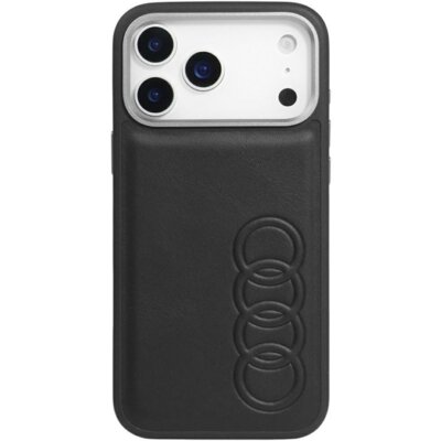 Etui AUDI TT Synthetic Leather MagSafe do Apple iPhone 17 Pro/18 Pro Czarny