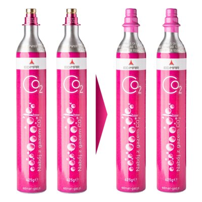 Wymiana naboju EDMAR EDM02 CO2 CQC x2 - gaz spożywczy oryginalny z atestem