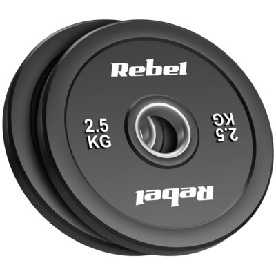Zestaw obciązeń REBEL ACTIVE Bumper RBA-2144-02.5 (2 x 2.5 kg)